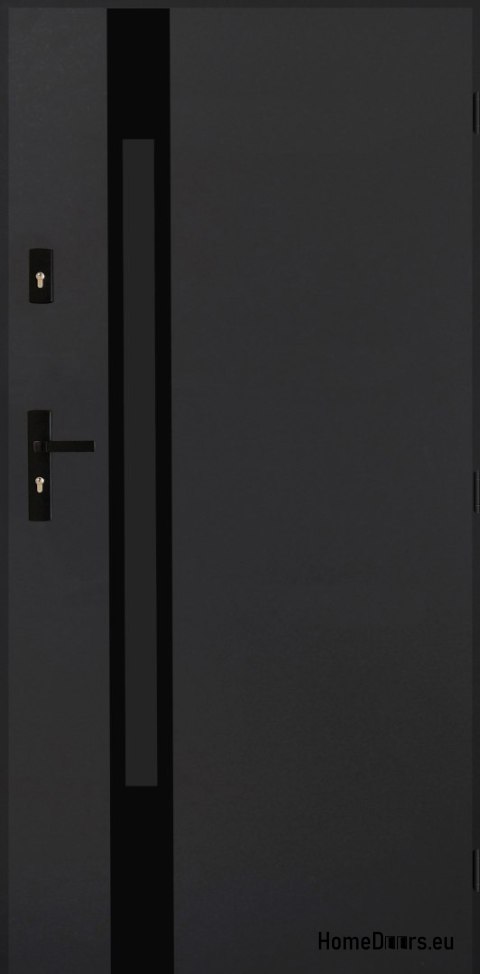 Drzwi Zewnętrzne PANTOR MARS 09 Prawe 80 Antracyt Grube 72mm Ciepłe