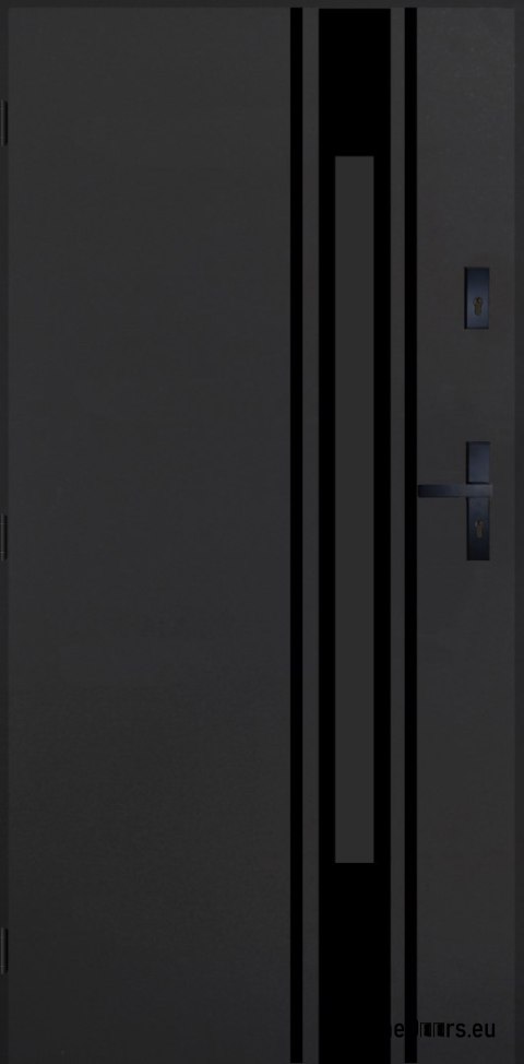 Drzwi Zewnętrzne PANTOR MARS 10 Lewe 100 Antracyt Grube 72mm Ciepłe