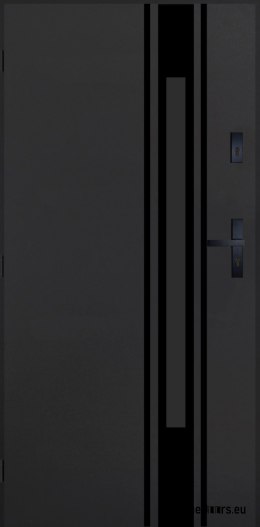 Drzwi Zewnętrzne PANTOR MARS 10 Lewe 80 Antracyt Grube 72mm Ciepłe