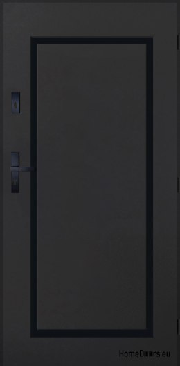 Drzwi Zewnętrzne PANTOR SYRIUS Prawe 90 Antracyt Grube 72mm Ciepłe