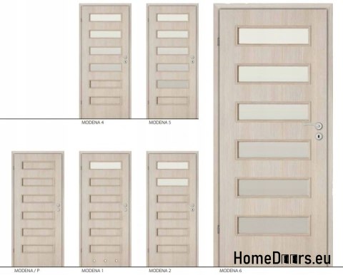 Badezimmer-WC-Türen mit Glas MODENA 80