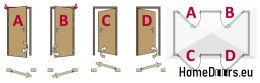 Doppelflügeltür 120, links, Anthrazit, 72 mm stark, SOFORT LIEFERBAR
