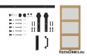 Miami-Innentür für den Innenbereich, 3,5 cm stark, 90 Loft, Eiche, komplett mit System