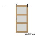 Miami-Innentür für den Innenbereich, 3,5 cm stark, 90 Loft, Eiche, komplett mit System