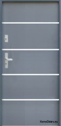 AUßENTÜR OPUS FLAT A25 80/90 anthrazit weiß