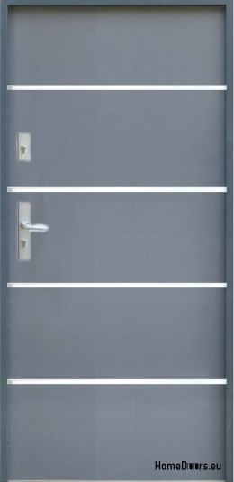 AUßENTÜR OPUS FLAT A25 80/90 anthrazit weiß