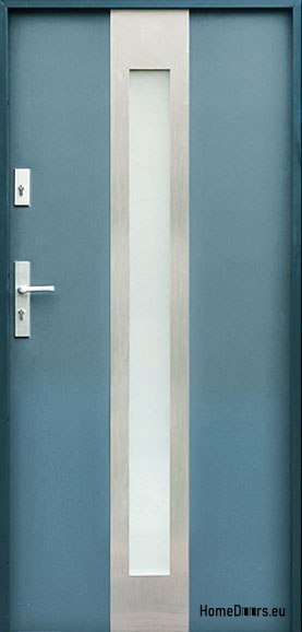 AUßENTÜREN ANTHRAZIT WEISS W11 80/90