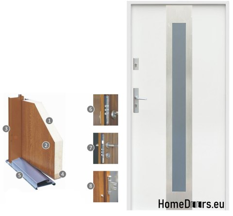 AUßENTÜREN ANTHRAZIT WEISS W11 80/90 AUßENTÜREN ANTHRAZIT WEISS W11 80/90