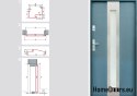 AUßENTÜREN ANTHRAZIT WEISS W11 80/90
